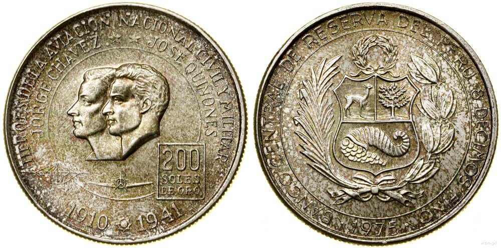 Peru, 200 soli, 1975