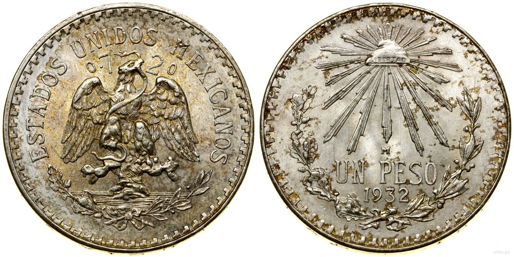 Meksyk, 1 peso, 1932