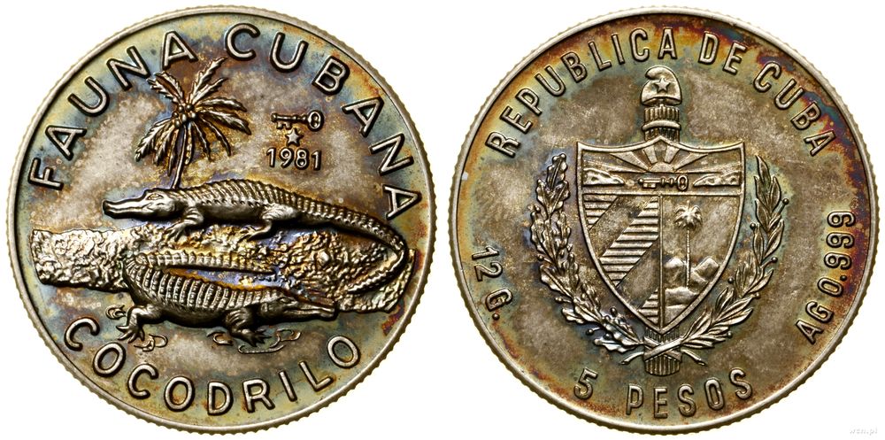 Kuba, 5 pesos, 1981