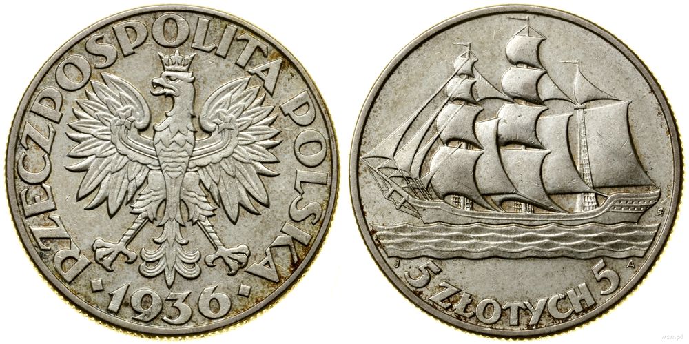 Polska, 5 złotych, 1936