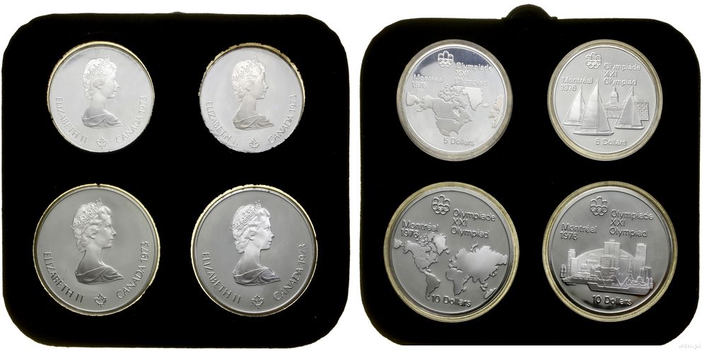 Kanada, zestaw 2 x 5 dolarów i 2 x 10 dolarów, 1973