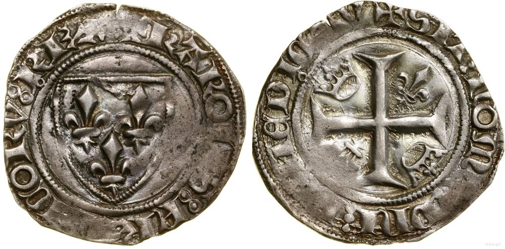 Francja, grosz typu Blanc dit Guenar