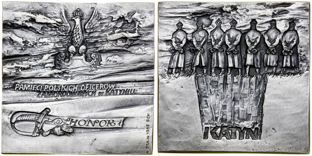 Polska, medal – Katyń, 1988