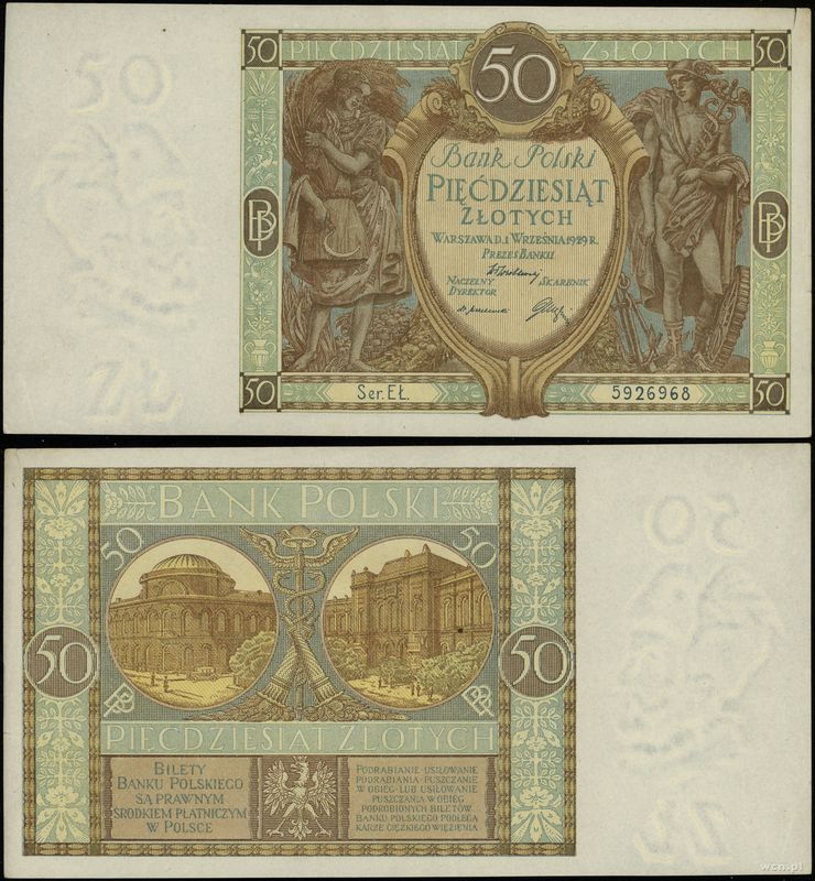 Polska, 50 złotych, 1.09.1929