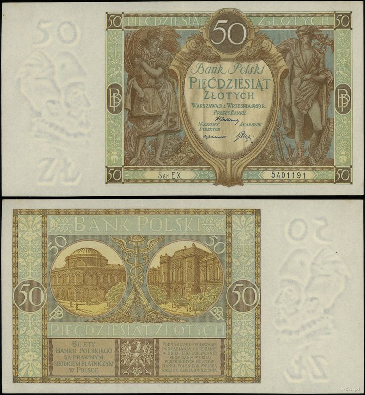 Polska, 50 złotych, 1.09.1929