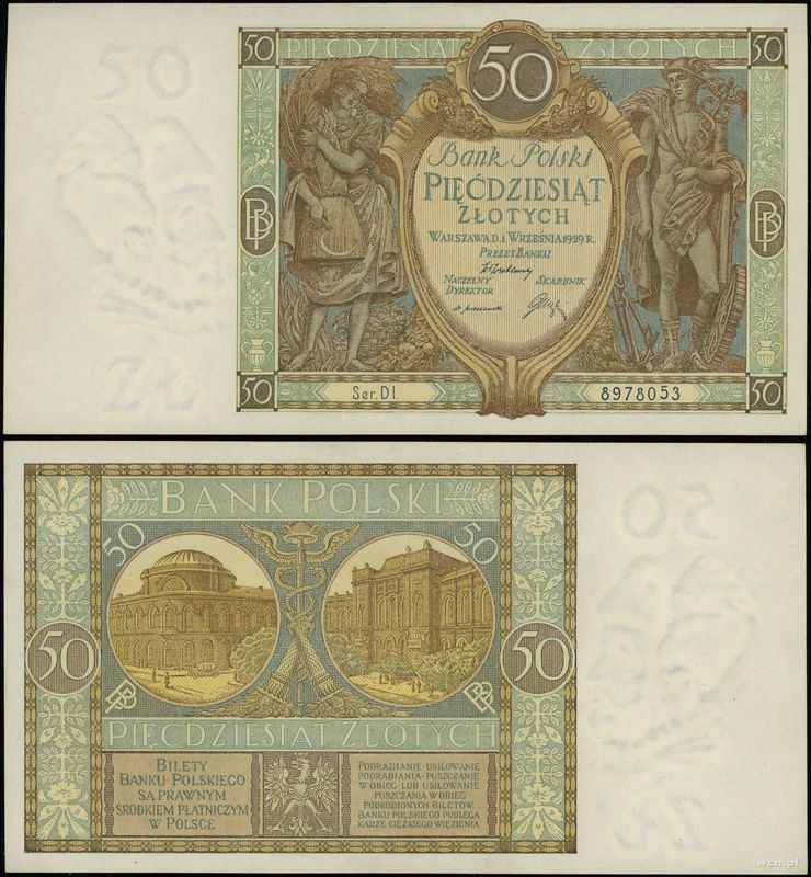 Polska, 50 złotych, 1.09.1929