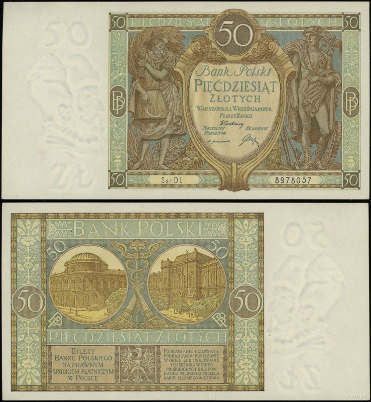 Polska, 50 złotych, 1.09.1929