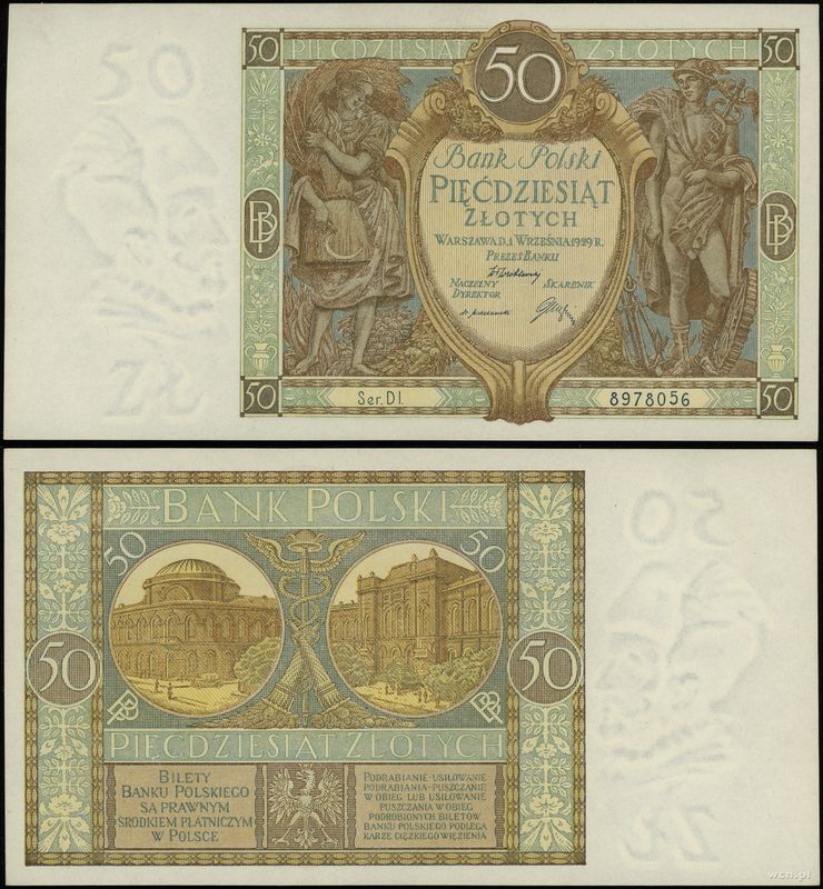 Polska, 50 złotych, 1.09.1929