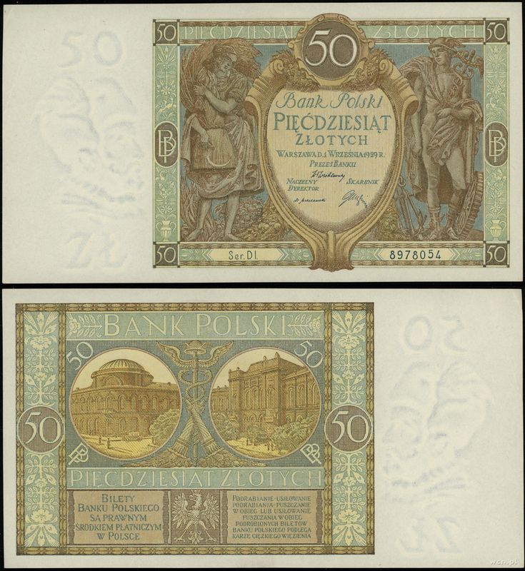 Polska, 50 złotych, 1.09.1929