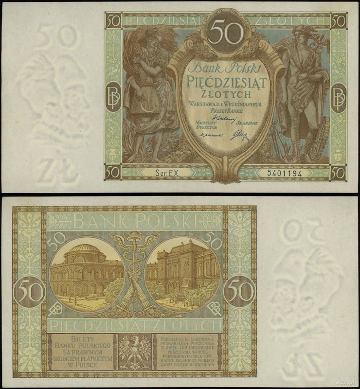 Polska, 50 złotych, 1.09.1929