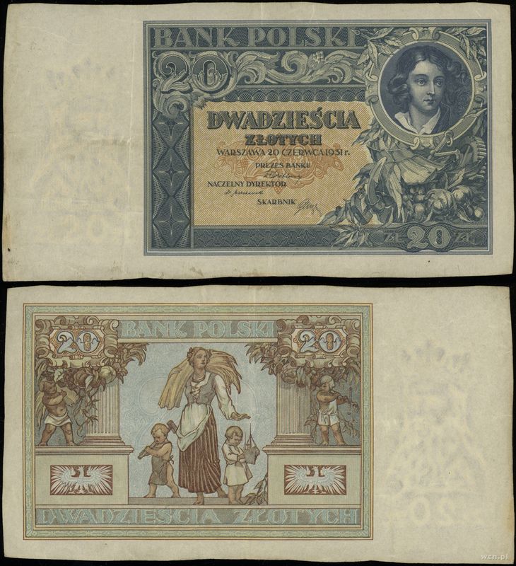 Polska, 20 złotych, 20.06.1931
