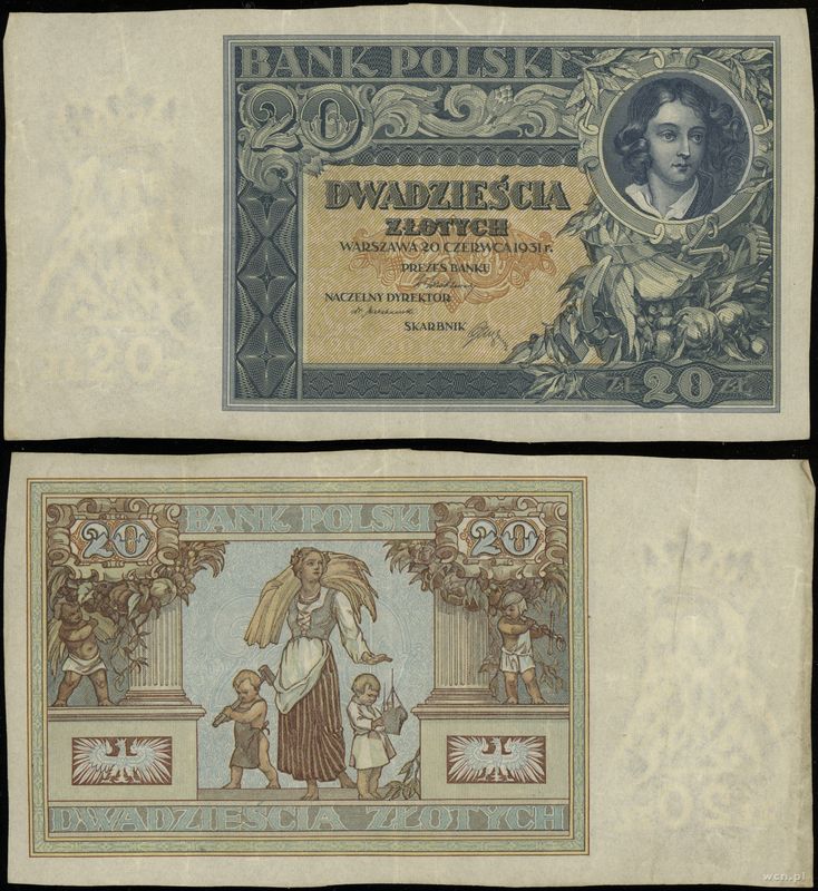 Polska, 20 złotych, 20.06.1931