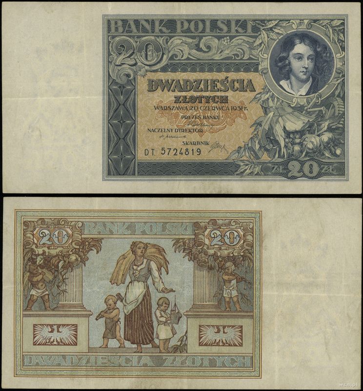 Polska, 20 złotych, 20.06.1931