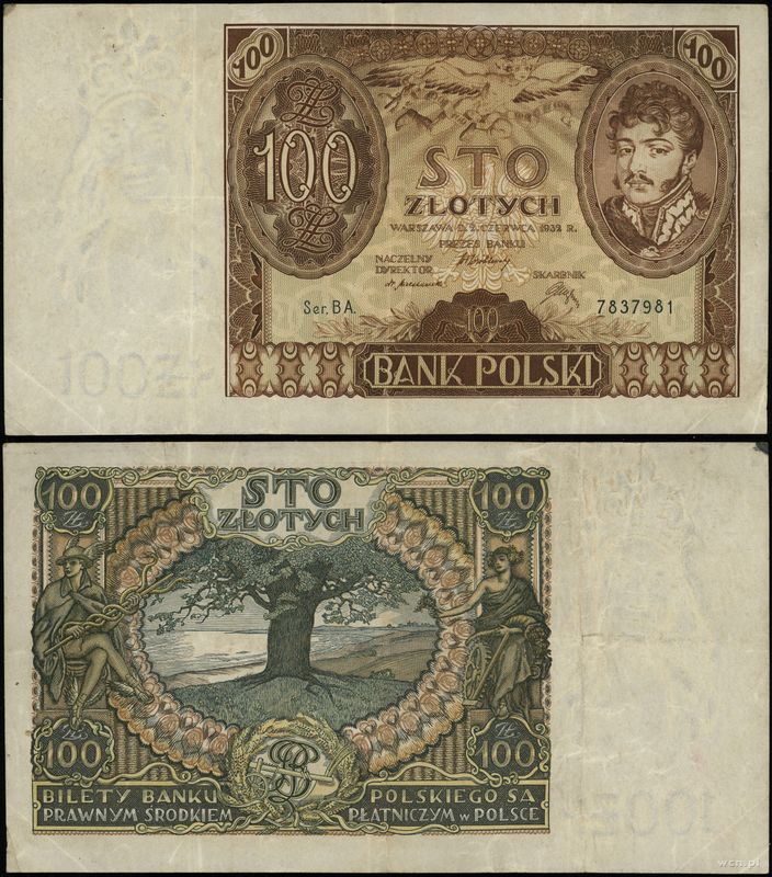 Polska, 100 złotych, 2.06.1932
