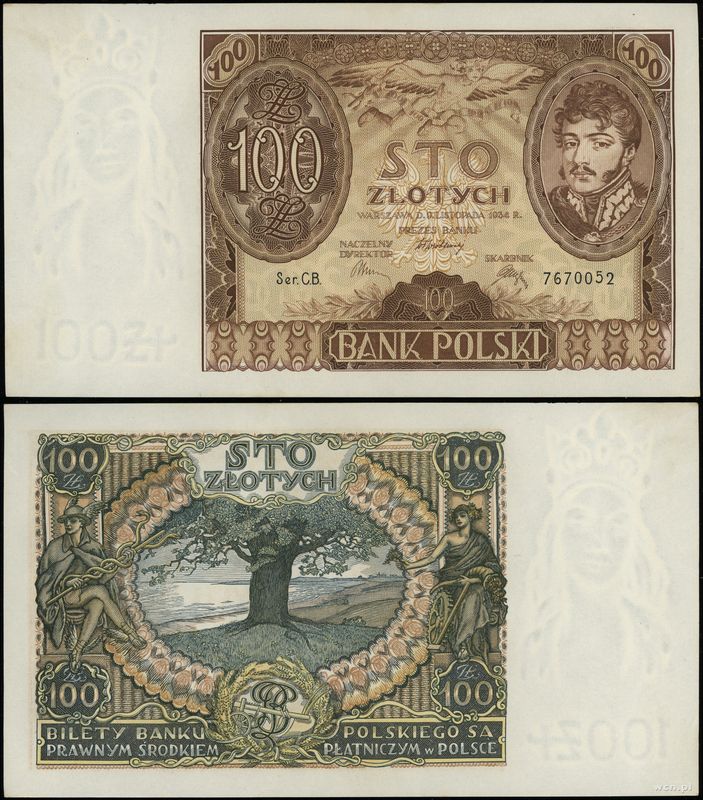 Polska, 100 złotych, 9.11.1934