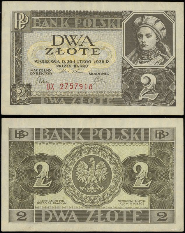 Polska, 2 złote, 26.02.1936