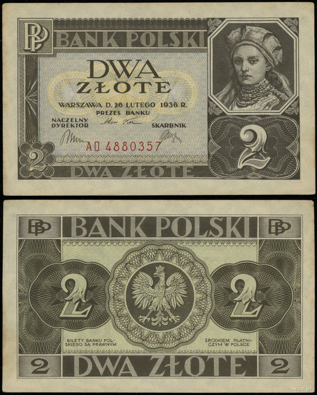 Polska, 2 złote, 26.02.1936