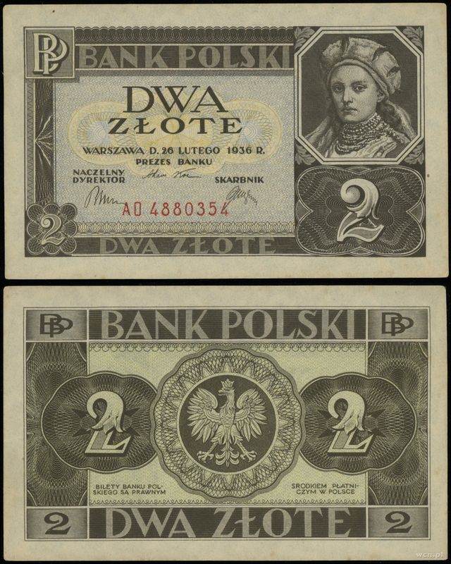 Polska, 2 złote, 26.02.1936
