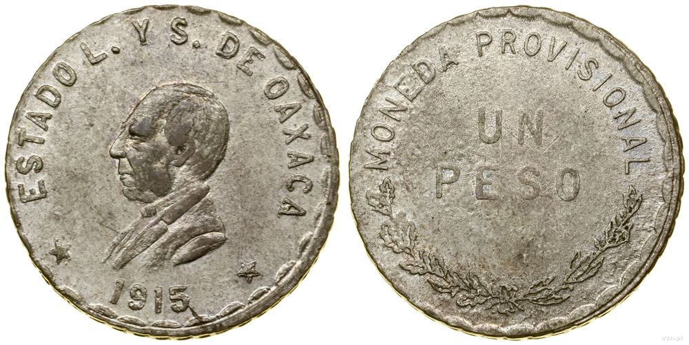 Meksyk, 1 peso, 1915
