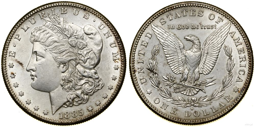 Stany Zjednoczone Ameryki (USA), 1 dolar, 1885 S