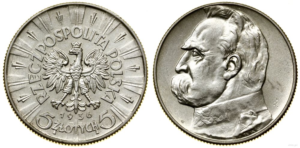 Polska, 5 złotych, 1936
