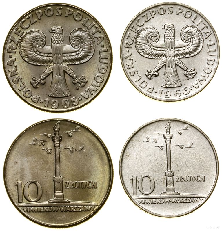 Polska, zestaw 2 monet