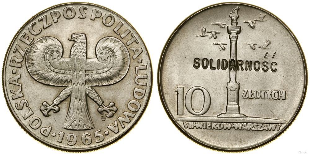 Polska, 10 złotych, 1965