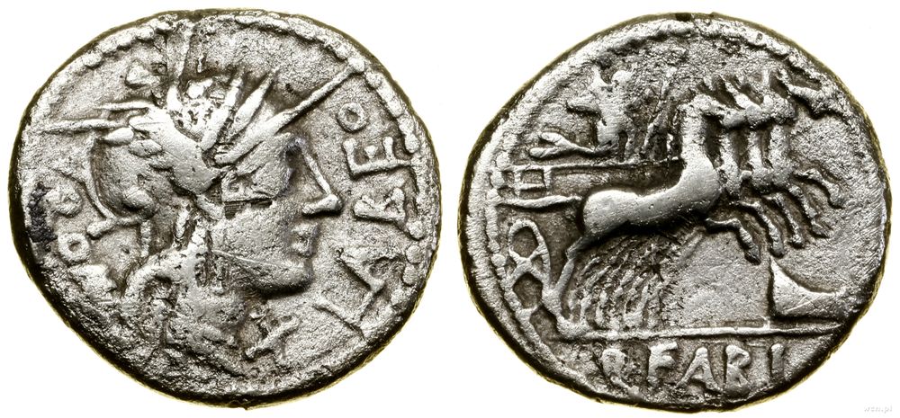 Republika Rzymska, denar, (124 pne)