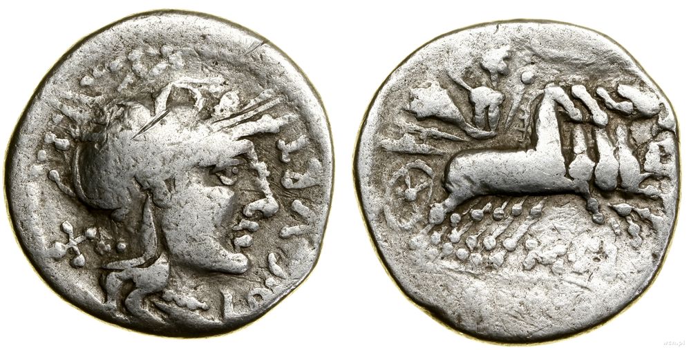 Republika Rzymska, denar, (116–115 pne)