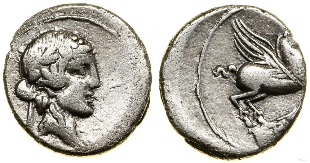 Republika Rzymska, denar, 90 pne