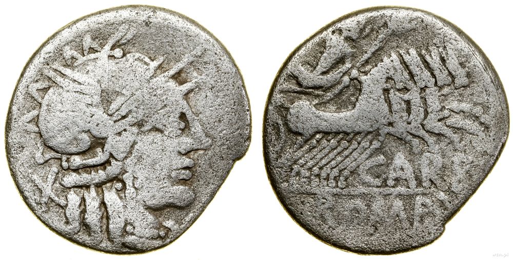 Republika Rzymska, denar, (122 pne)