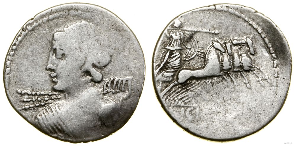 Republika Rzymska, denar, 84 pne