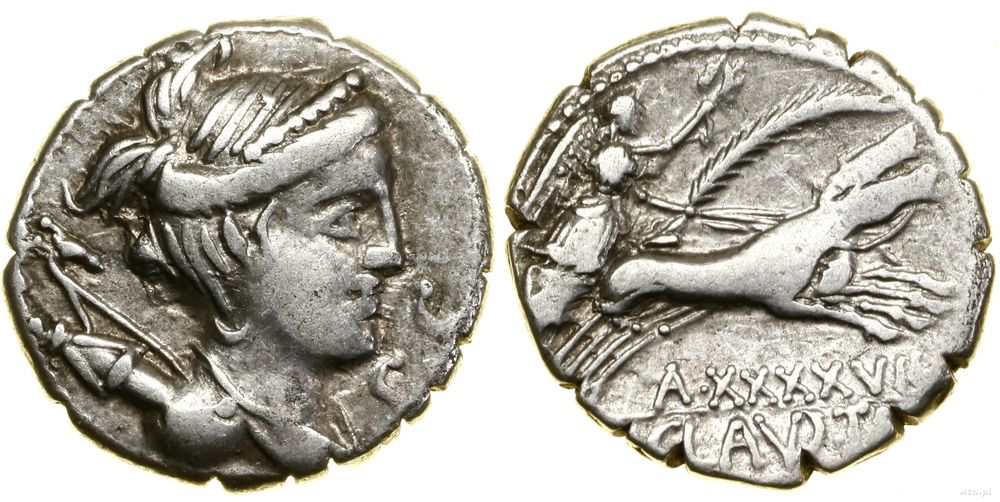 Republika Rzymska, denar serratus, (79 pne)