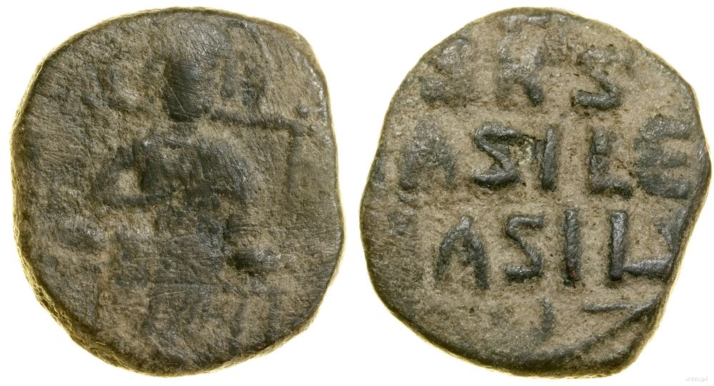 Bizancjum, anonimowy follis (przypisywany Konstantynowi IX Monomachusowi), (ok. 1042–1055)