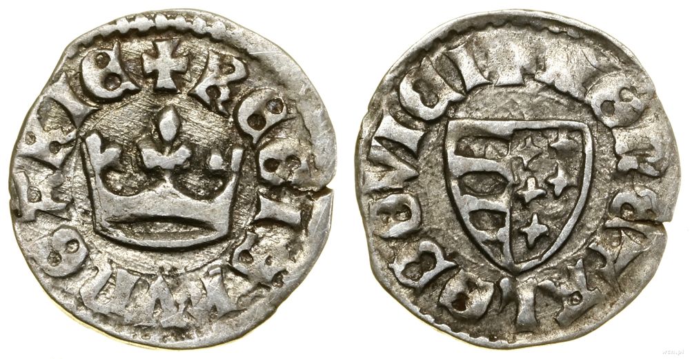 Polska, denar, (ok. 1345–1357)