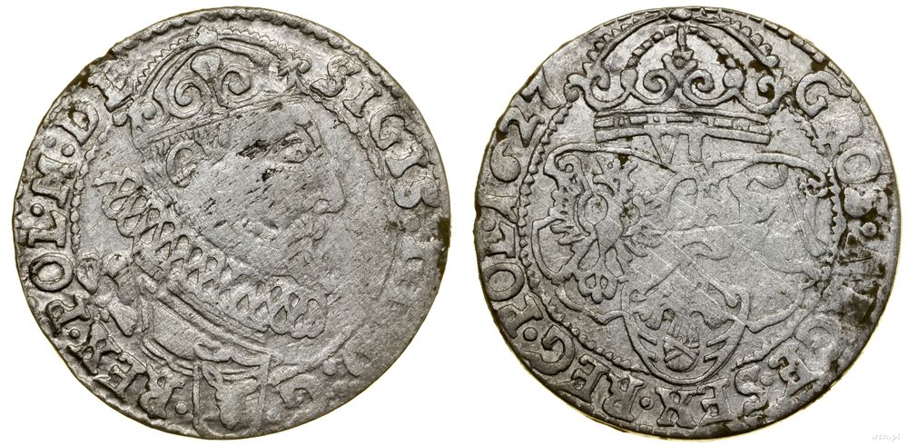 Polska, szóstak, 1627