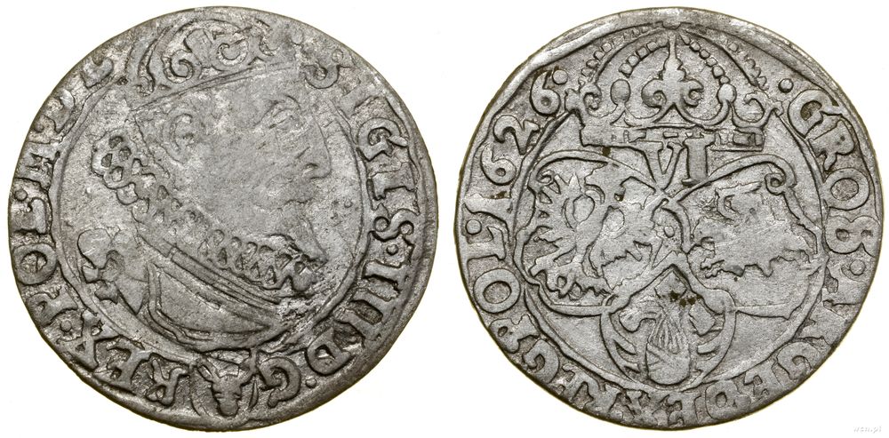 Polska, szóstak, 1626