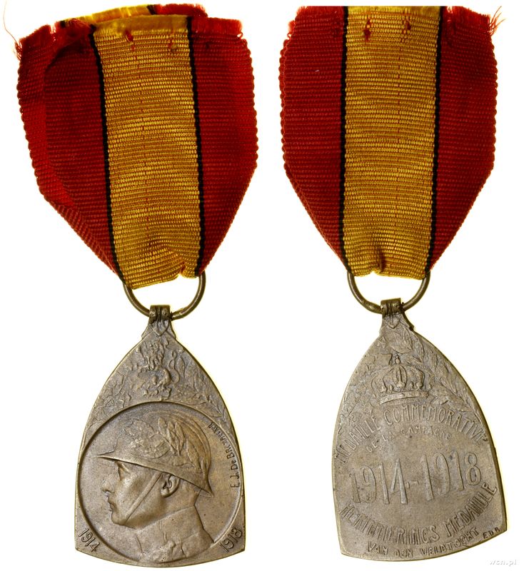 Belgia, Medal Pamiątkowy Wojny 1914–1918, od 1919