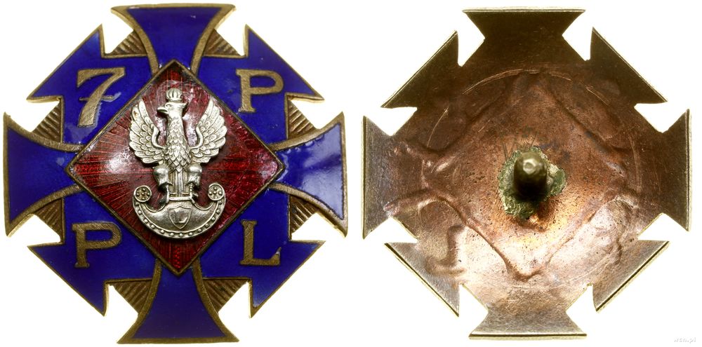 Polska, 7. Pułk Piechoty Legionów – oficerska odznaka pamiątkowa (KOPIA)