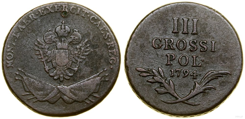 Polska, 3 grosze, 1794