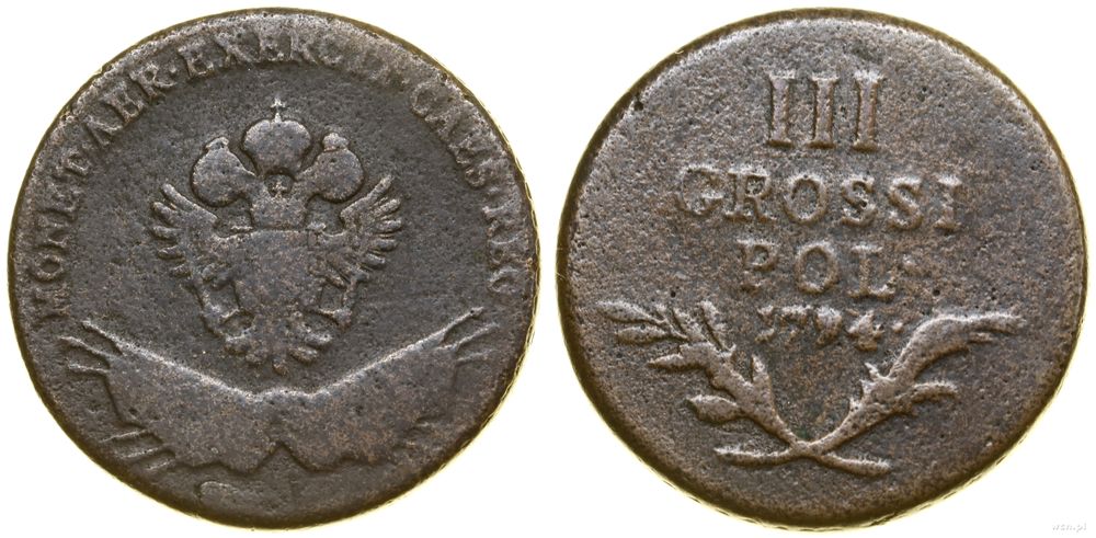Polska, 3 grosze, 1794