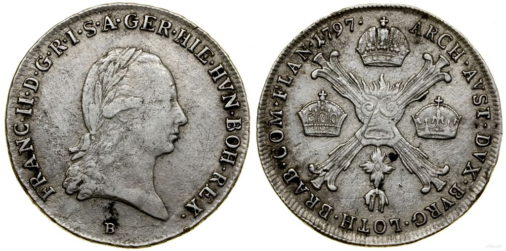 Niderlandy austriackie, 1/4 talara, 1797 B