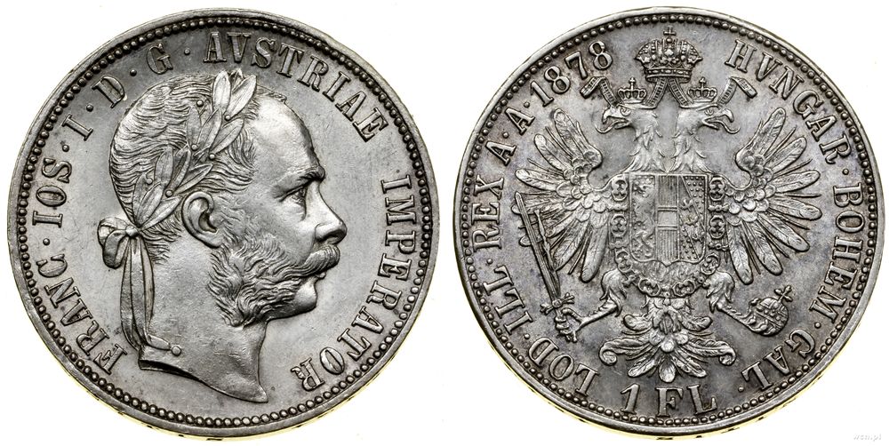 Austria, 1 floren, 1878