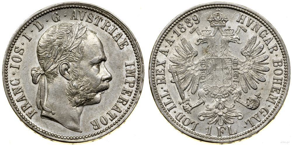 Austria, 1 floren, 1889