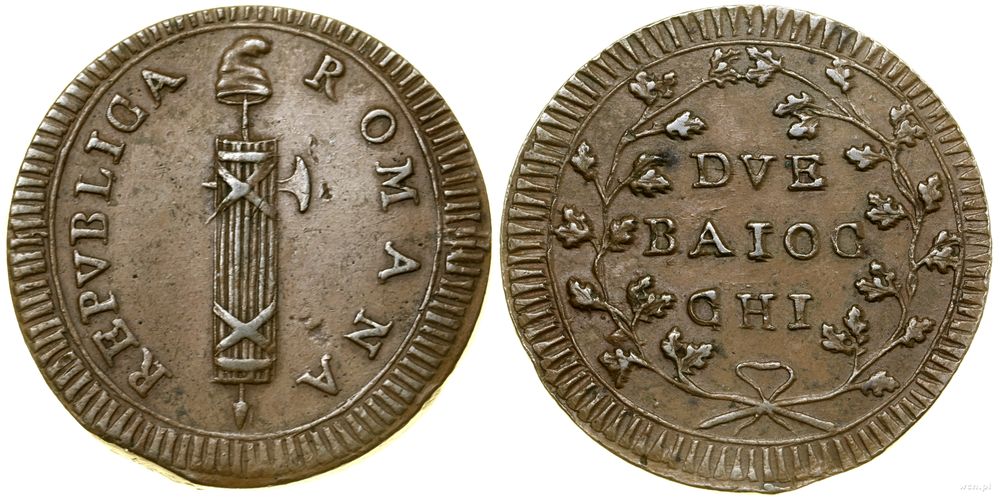 Włochy, 2 baiocchi, bez daty