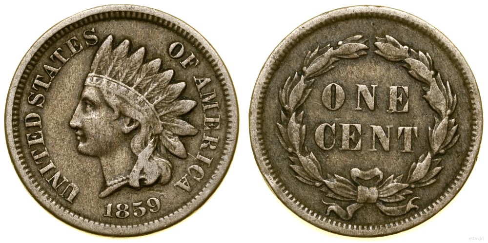 Stany Zjednoczone Ameryki (USA), 1 cent, 1859
