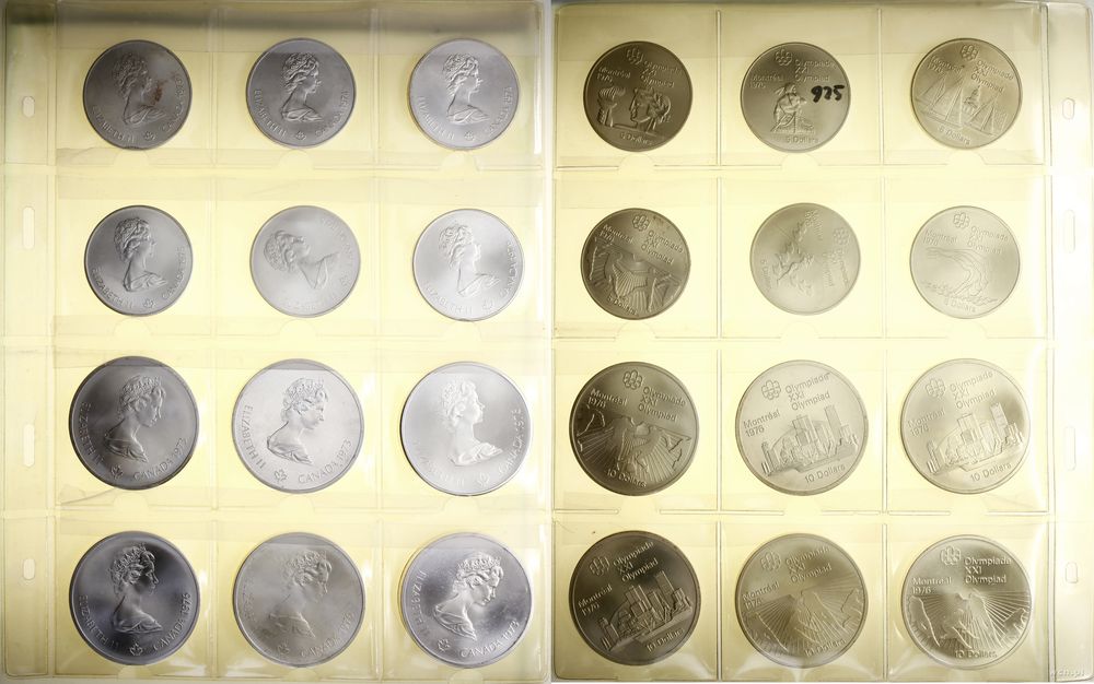 Kanada, zestaw: 6 x 5 dolarów oraz 6 x 10 dolarów, 1973–1976