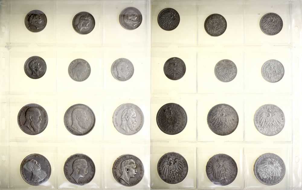 Niemcy, zestaw: 6 x 2 marki oraz 6 x 5 marek