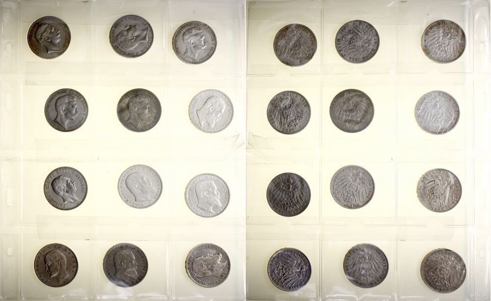 Niemcy, zestaw 12 x 3 marki