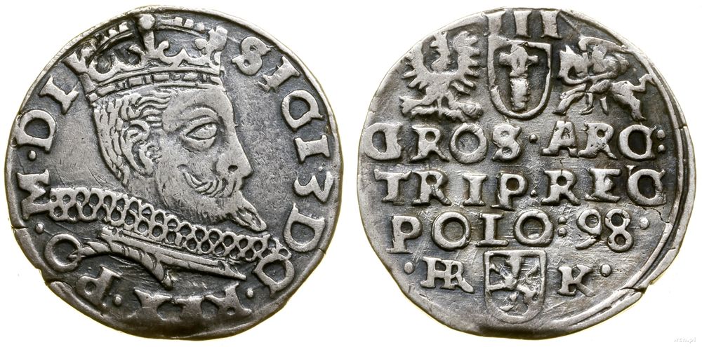 Polska, trojak, 1598